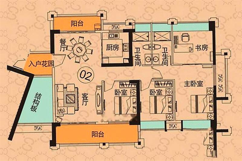 优越香格里4室2厅2卫