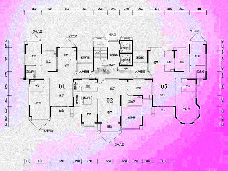 锦绣国际花城3室2厅2卫