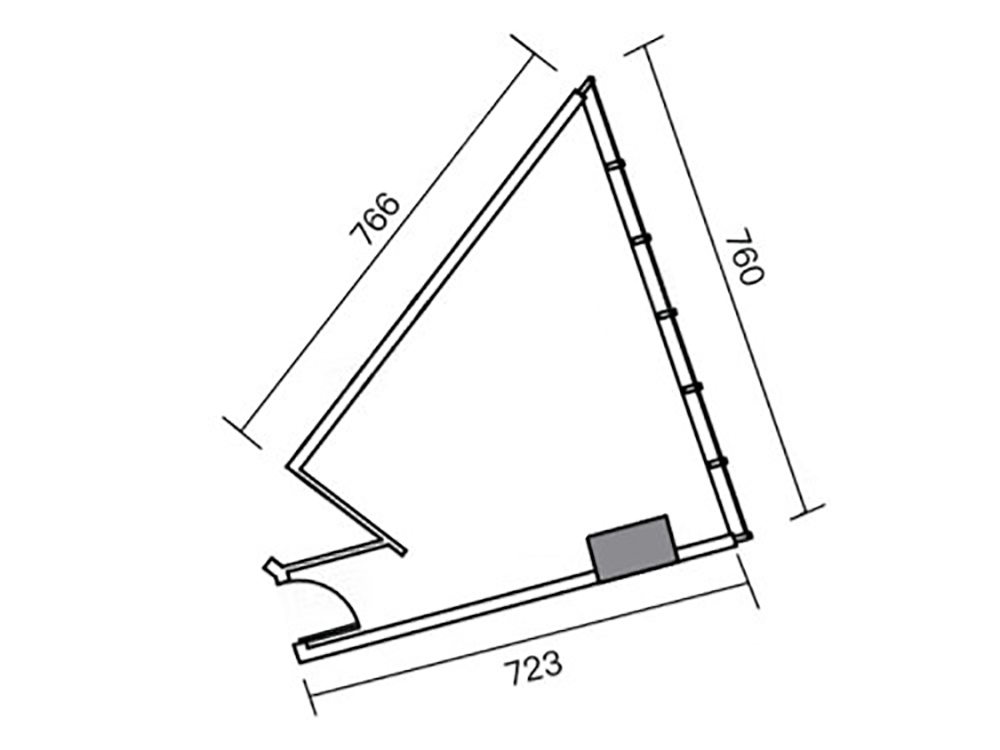 D户型 商业 建面约55.33㎡